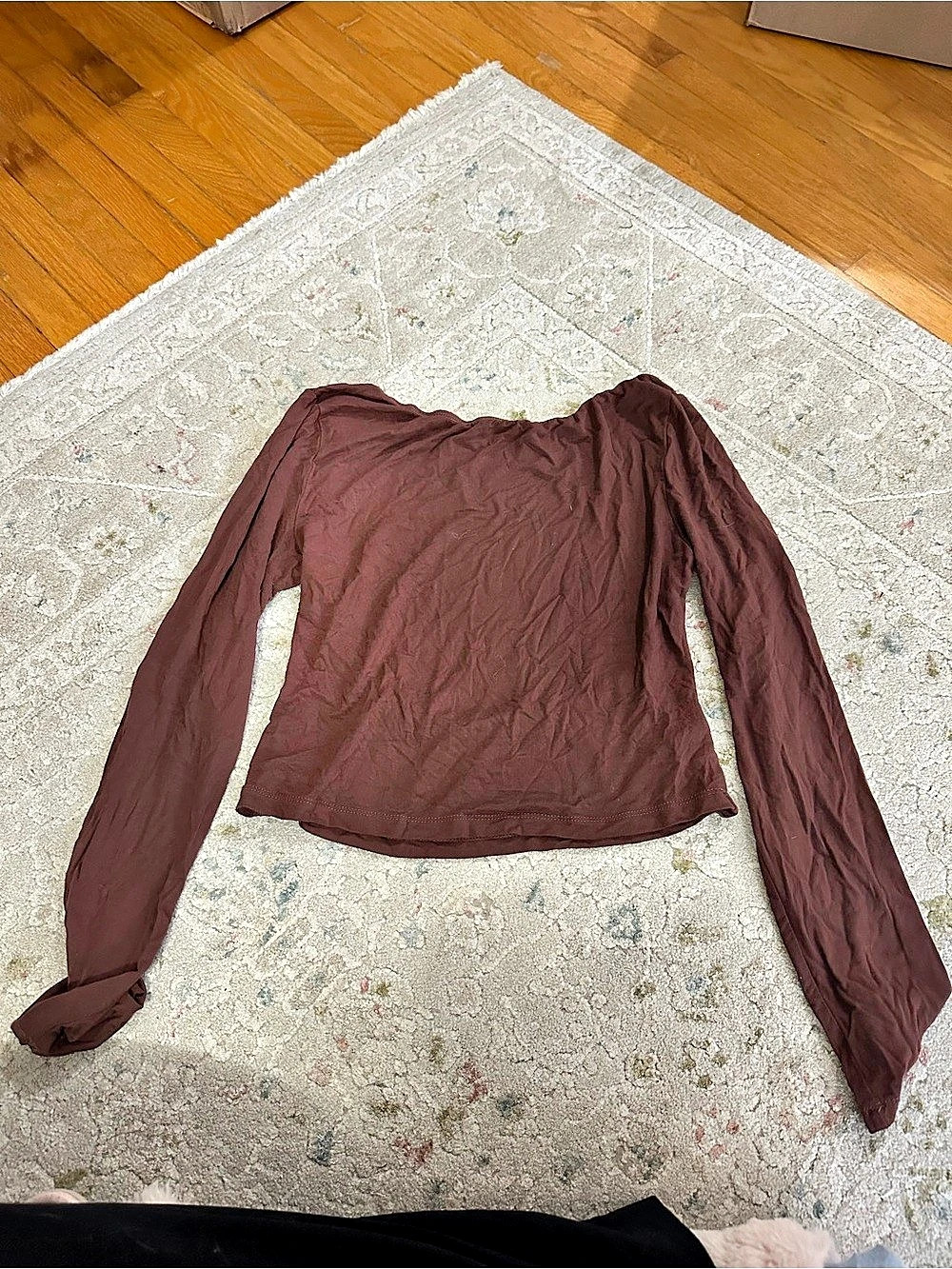 Brown Long Sleeve Top Like New